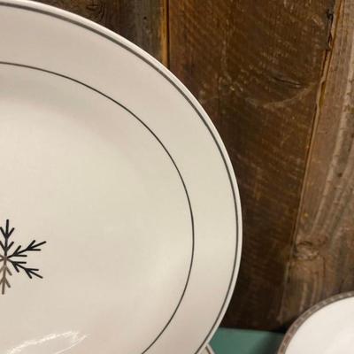 Lot of Snowflake Dishes
