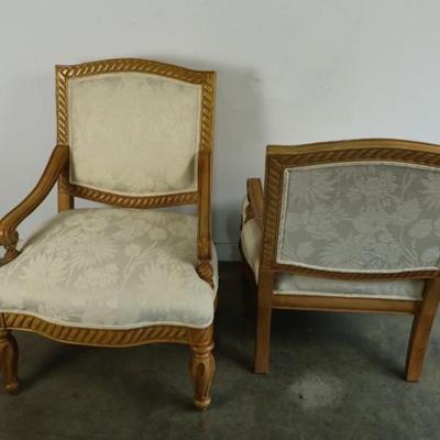 Pair of Custom Upholstered Bernhardt Chairs