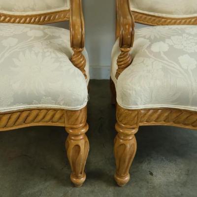 Pair of Custom Upholstered Bernhardt Chairs