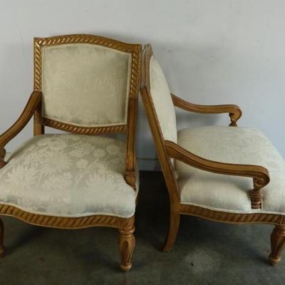 Pair of Custom Upholstered Bernhardt Chairs