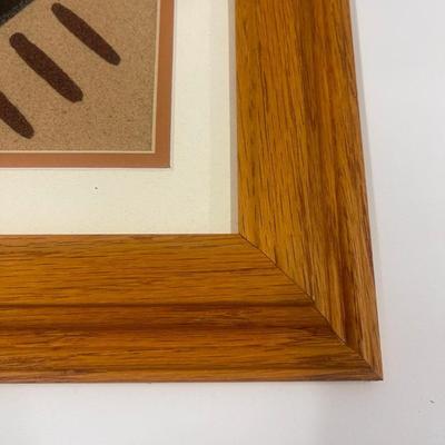 Custom Framed Sand Painting "End of The Trail"