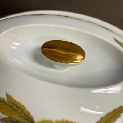 Royal Worcester Evesham Gold Rim Covered Casserole