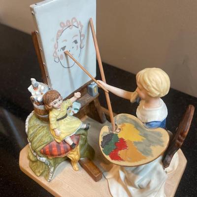 Norman Rockwell “The Artist’s Daughter” Collectible Porcelain Figurine