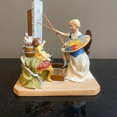 Norman Rockwell “The Artist’s Daughter” Collectible Porcelain Figurine