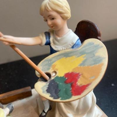 Norman Rockwell “The Artist’s Daughter” Collectible Porcelain Figurine