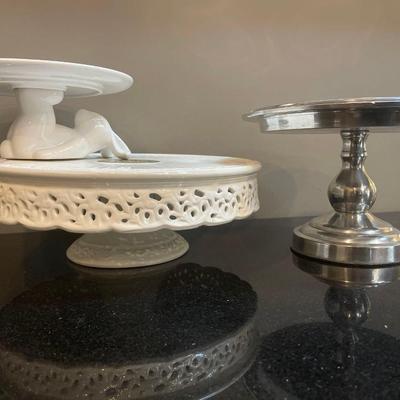 Lot of Cake Plates