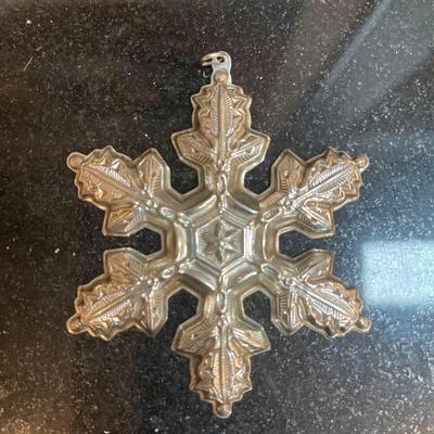 Gotham 1997 Sterling Silver Christmas Snowflake Ornament