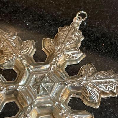 Gotham 1997 Sterling Silver Christmas Snowflake Ornament
