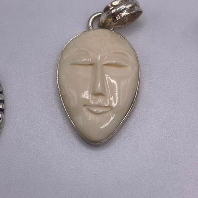 Lot of Sterling Silver & Costume Jewelry Pendants I