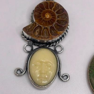 Lot of Sterling Silver & Costume Jewelry Pendants I