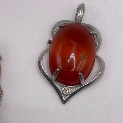 Lot of Sterling Silver & Costume Jewelry Pendants II