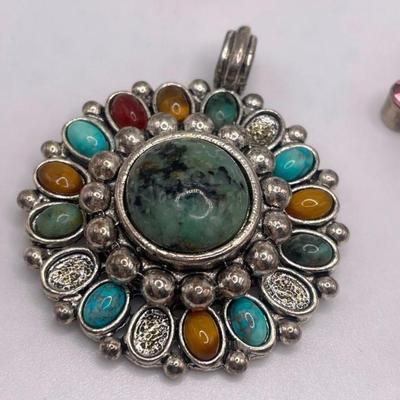Lot of Sterling Silver & Costume Jewelry Pendants II