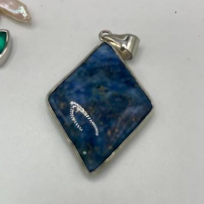 Lot of Sterling Silver & Costume Jewelry Pendants III