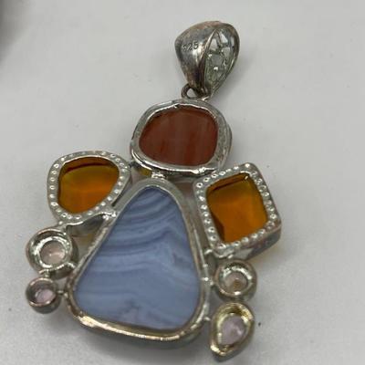 Lot of Sterling Silver & Costume Jewelry Pendants III