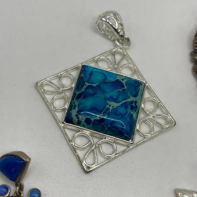 Lot of Sterling Silver & Costume Jewelry Pendants III