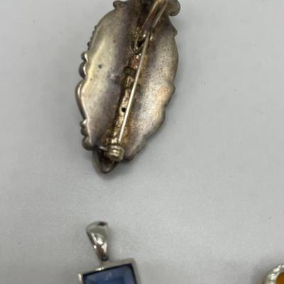 Lot of Sterling Silver & Costume Jewelry Pendants III