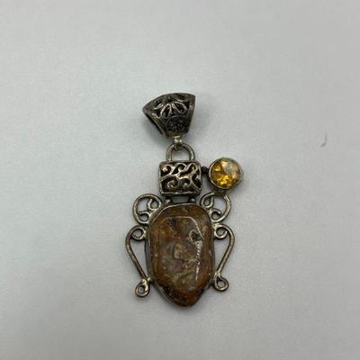 Lot of Sterling Silver & Costume Jewelry Pendants V