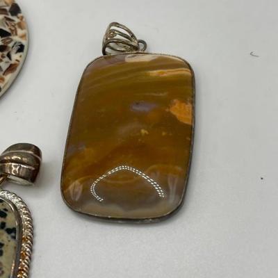 Lot of Sterling Silver & Costume Jewelry Pendants V