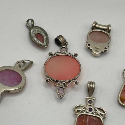 Lot of Sterling Silver & Costume Jewelry Pendants VI