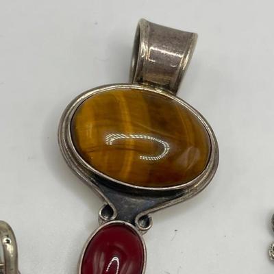 Lot of Sterling Silver & Costume Jewelry Pendants VII