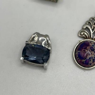 Lot of Sterling Silver & Costume Jewelry Pendants VIII