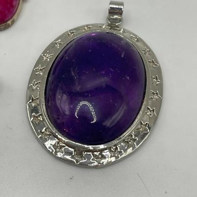 Lot of Sterling Silver & Costume Jewelry Pendants VIII