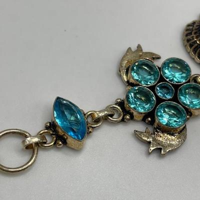 Sterling Silver Bracelet with Assorted Beads