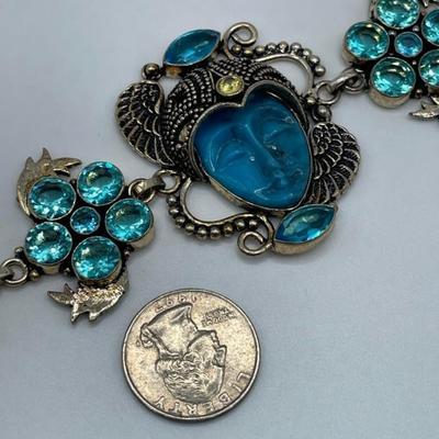 Sterling Silver Bracelet with Assorted Beads