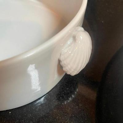 Lot of 3 White Porcelain Serving Dishes