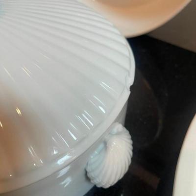 Lot of 3 White Porcelain Serving Dishes