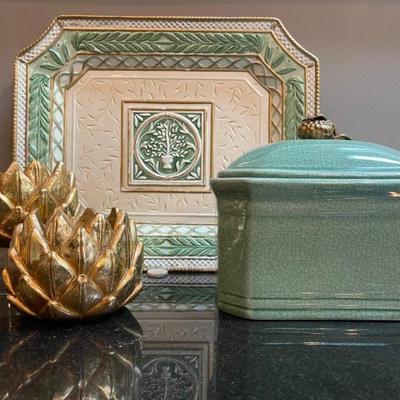 Lot of Home Accents & Fitz & Floyd Serving Platter