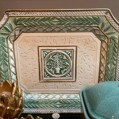 Lot of Home Accents & Fitz & Floyd Serving Platter