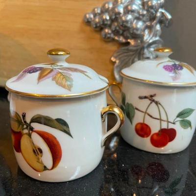 Georges Briard Cheese Board & Royal Worcester Evesham Porcelain