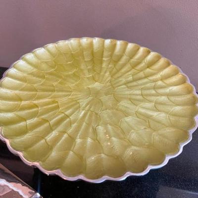 Julia Knight 10" Peony Footed Cake Plate with Cake Server