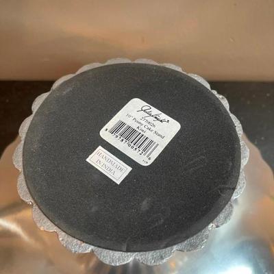 Julia Knight 10" Peony Footed Cake Plate with Cake Server