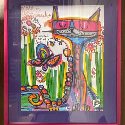 David Le Batard LEBO limited edition, signed and numbered serigraph custom framed