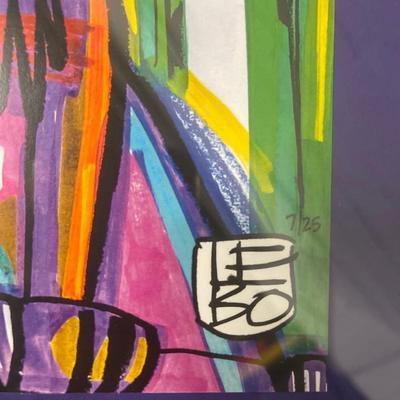 David Le Batard LEBO limited edition, signed and numbered serigraph custom framed