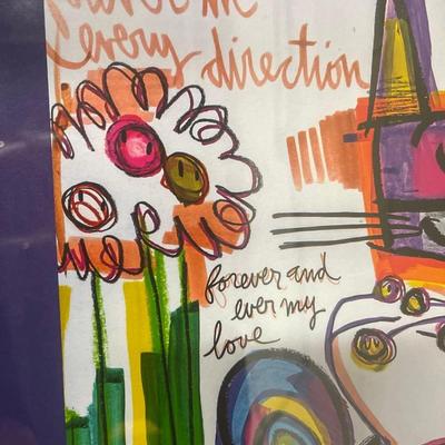 David Le Batard LEBO limited edition, signed and numbered serigraph custom framed
