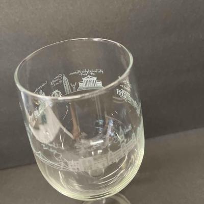 Pair of Philadelphia Phillyware 16 ounce wine glasses