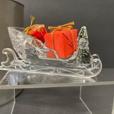 Swarovski Crystal Santa Sleigh