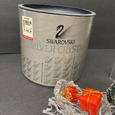 Swarovski Crystal Santa Sleigh