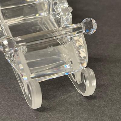 Swarovski Crystal Santa Sleigh
