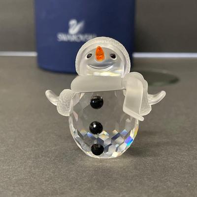 Swarovski Crystal Snowman with Original Box