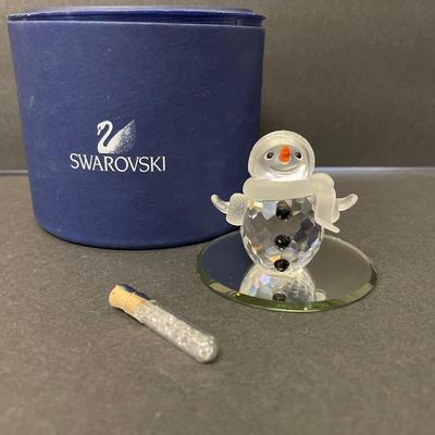 Swarovski Crystal Snowman with Original Box