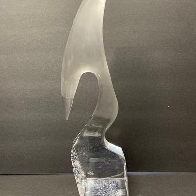 Vintage Lucite Sculpture, Signed