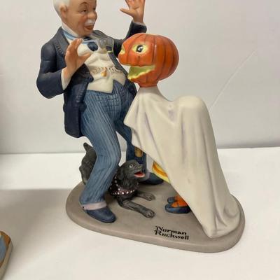 Lot of 2 Gorham Fine Bone China Norman Rockwell Figurines