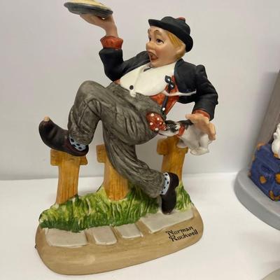 Lot of 2 Gorham Fine Bone China Norman Rockwell Figurines