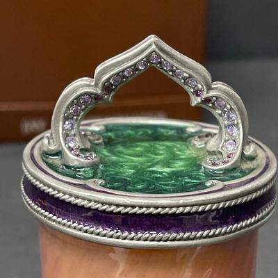 Jay Strongwater Jeweled Scented Candle