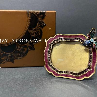 Jay Strongwater Mini Picture Frame with Swarovski Crystals