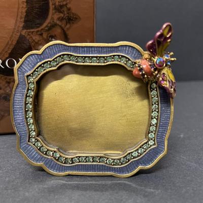 Jay Strongwater Jeweled Butterfly Mini Frame